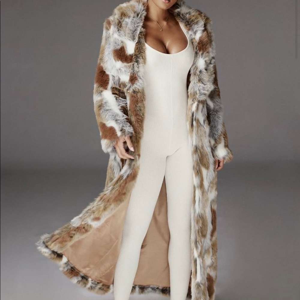 Long Faux fur coat